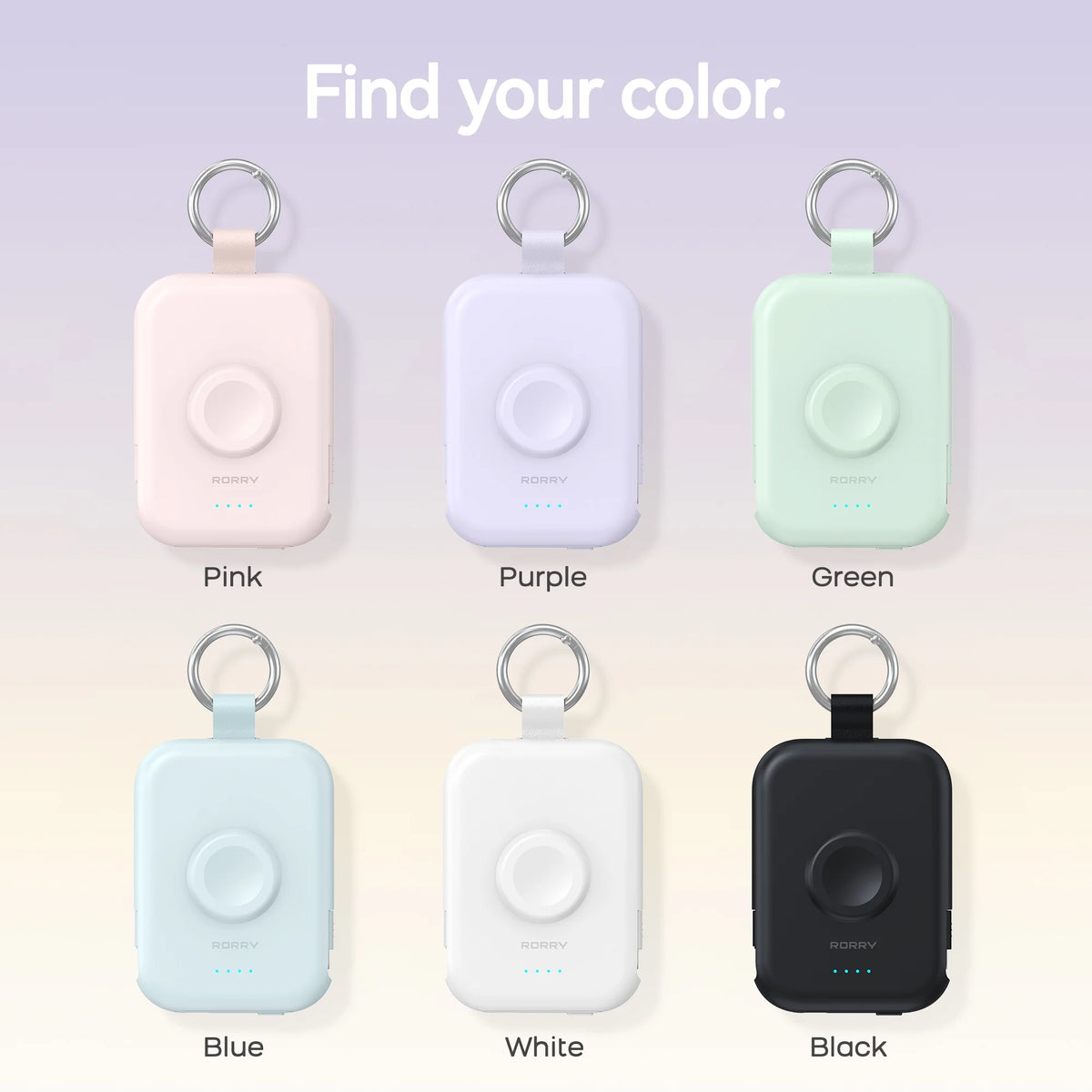 Portable Charger, 5000Mah Power Bank - Apple Watch Charger with Built-In Cables,Travel-Ready Portable Charger for Iphone 17/ 16/15/14 ,Android ,Apple Watch Ultra2/11/10/9/8, White